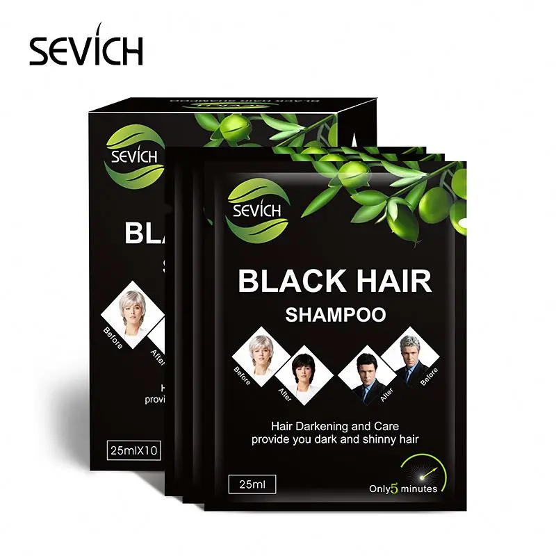 Shyway Manufacturer OEM Color Shampoo Hair Dye Magic Black Hair Shampoo For Grey Hair