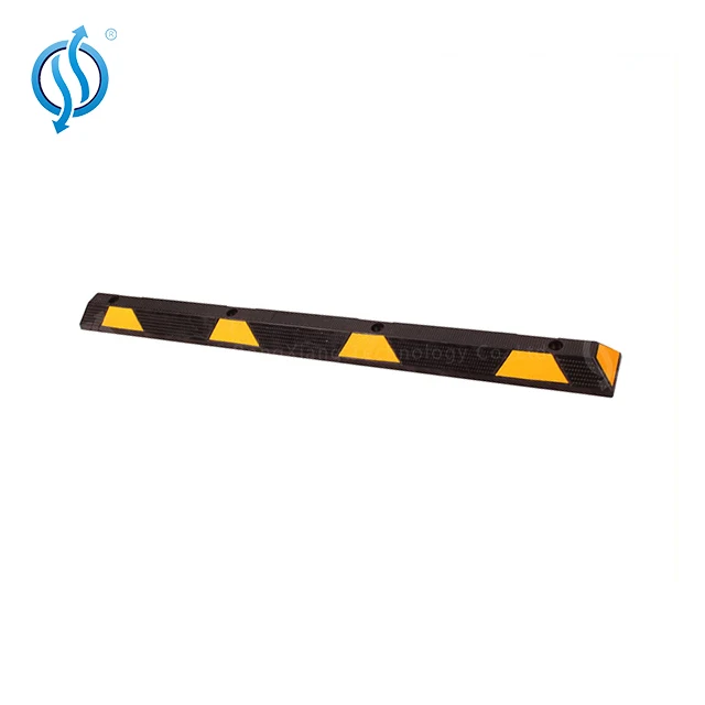 Reflective 50mm Rubber Bump Garage Wheel Car Stop