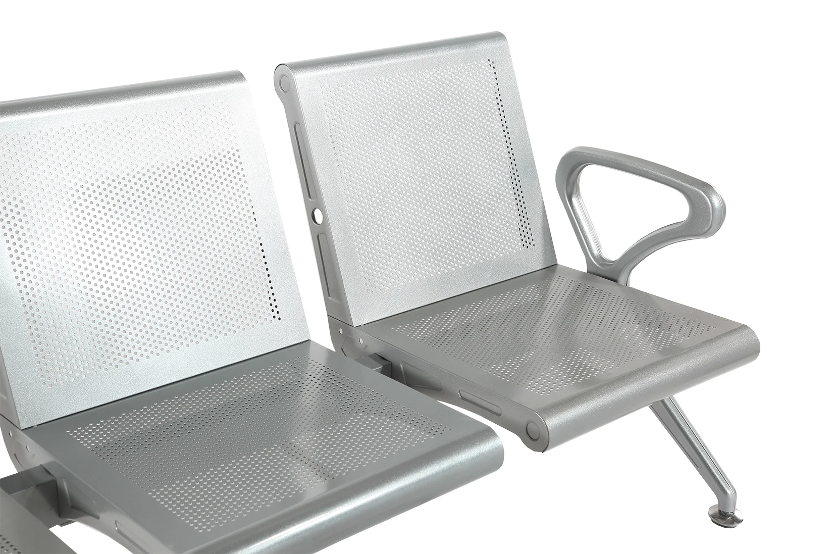 Hot Sale Steel Bench Seating Public 4 Seater Airport Mental Office Waiting Chairs