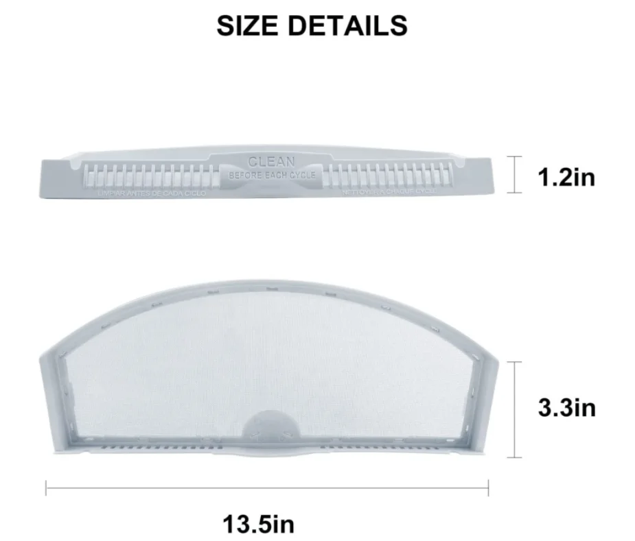 Hot Sale Dryer Lint Filter Screen Compatible With Maytag WE03X23881 dryer replacement Filter Washing machine parts