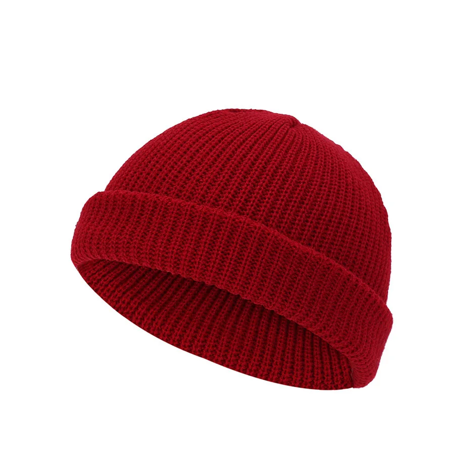 Trawler Beanie Watch Hat Roll-up Edge Skullcap Fisherman Beanie for Women Men