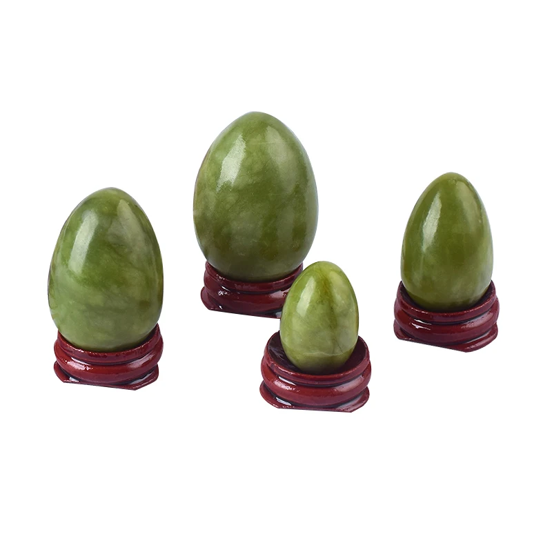 
Amazon Best Wholesale 3 in 1 Green Jade Yoni Eggs Set for Kegel Exercise 