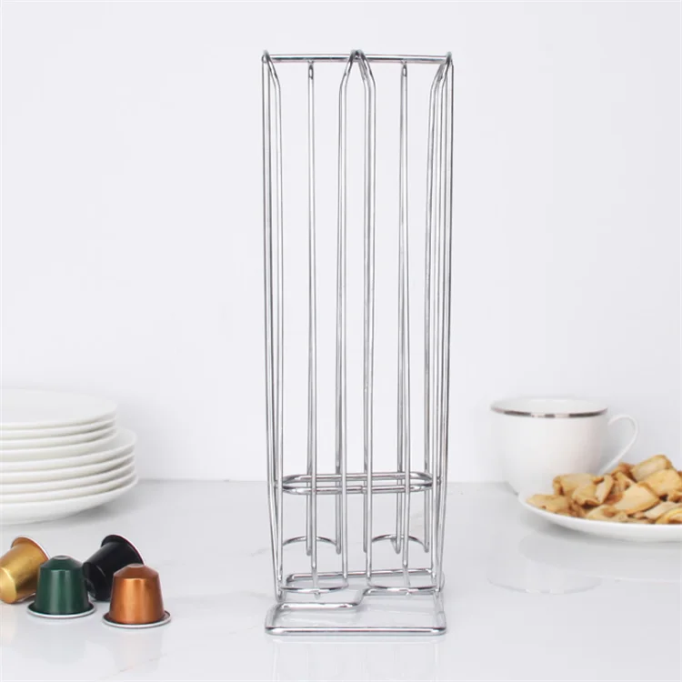 
Wholesale Coffee Capsule Holder Chrome Plating 32 Pcs Nespresso Vertuo Capsule Holder 