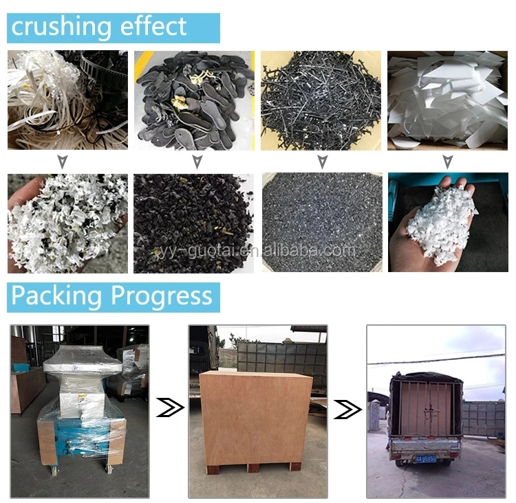 PE PP  PVC waste plastic crusher machine