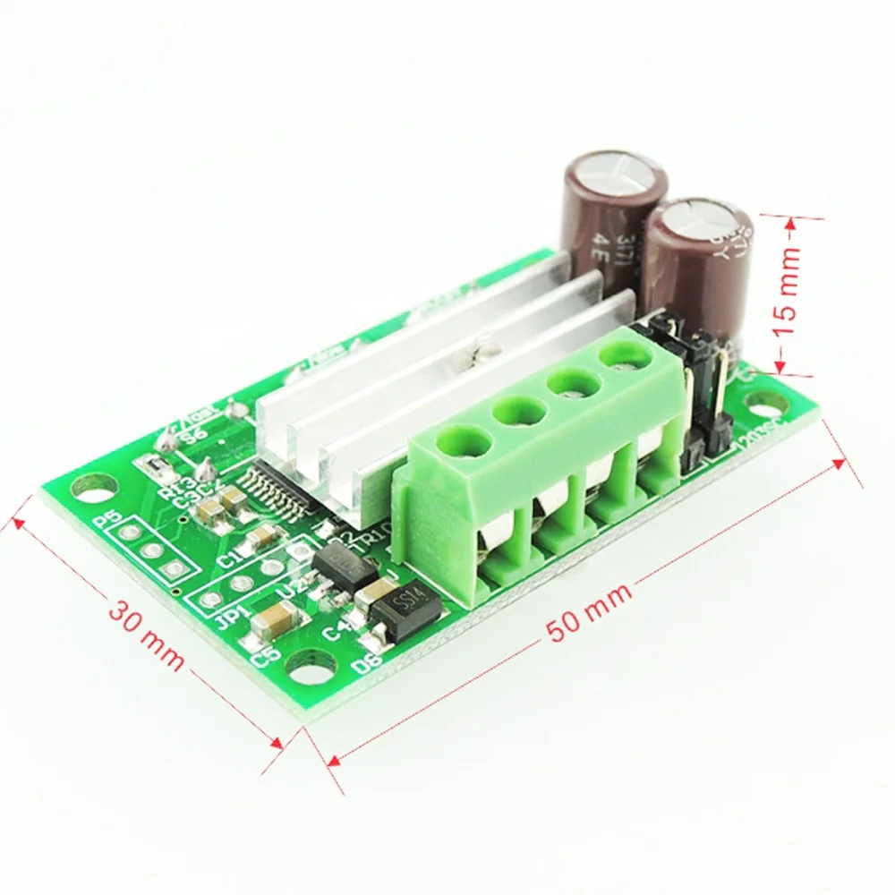 6V 12V 24V DC Motor Speed Controller with Button Switch Tact Controlling PWM Governor