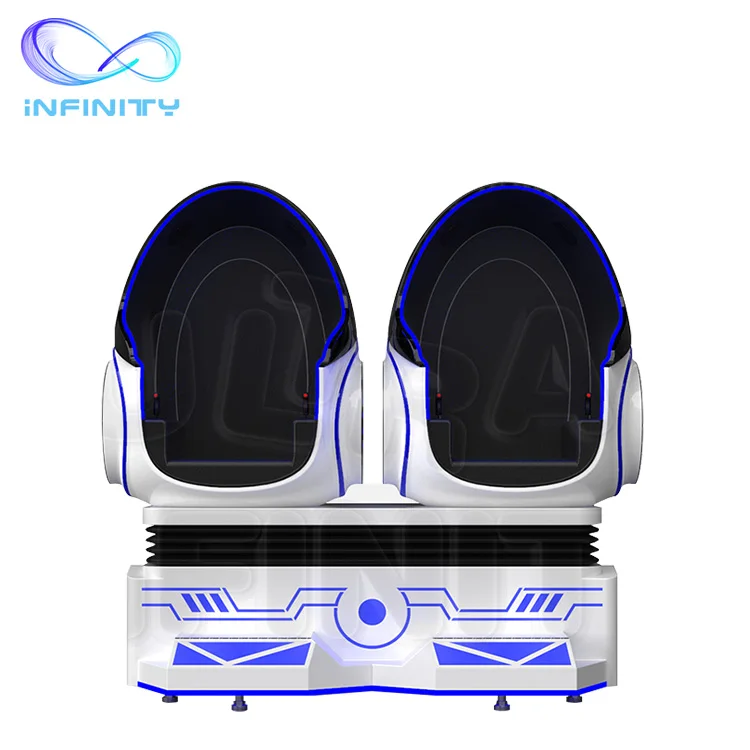 Vr Egg Chair Double Seats Cinema 9D Vr Game Simulator Virtual Reality Machines Egg Indoor Playground Amusement Equipment
