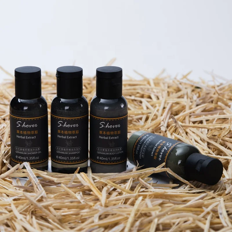 OEM Customization Natural and Arganic Mini  Hotel Spa Use Soap Shampoo and Body Lotion