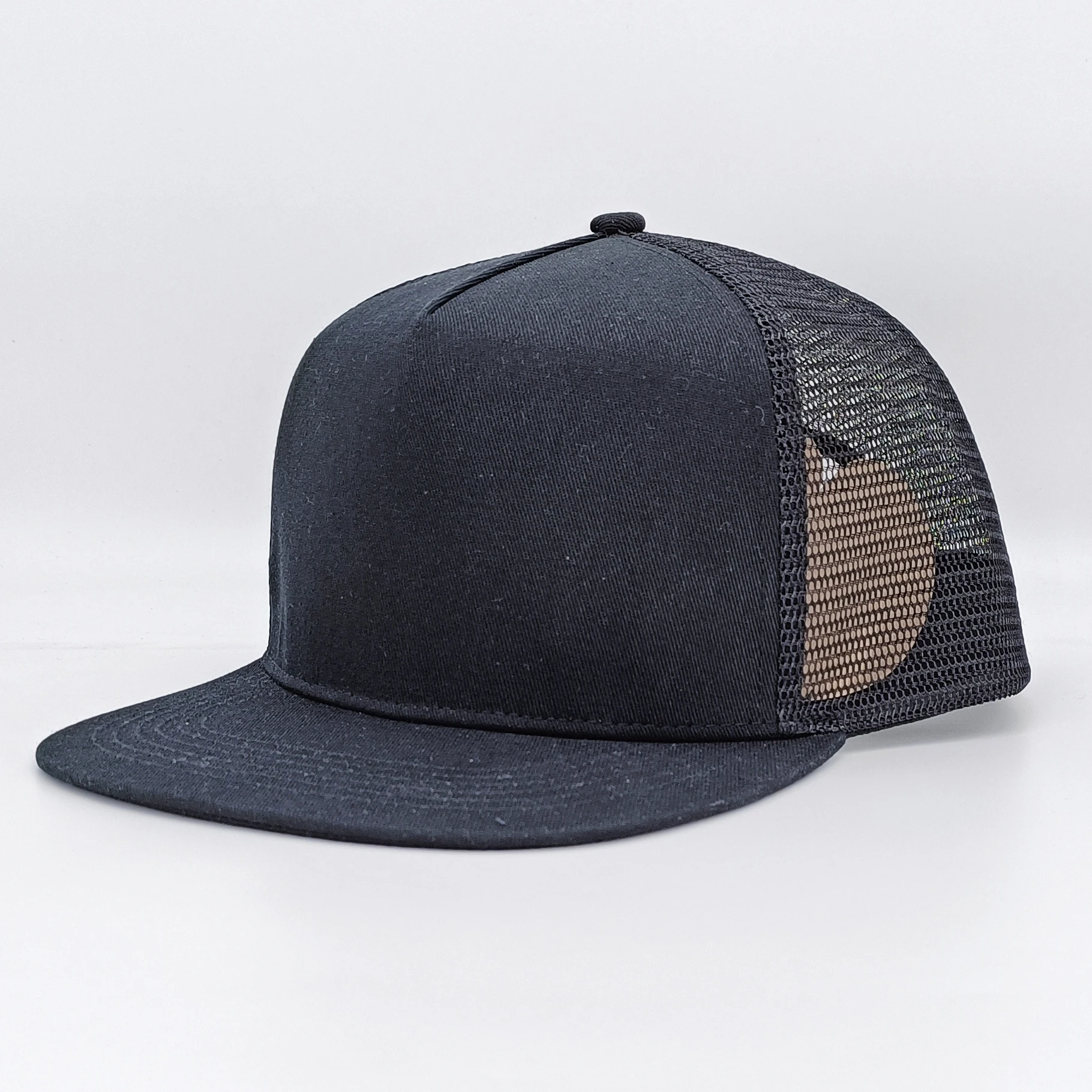 Custom Logo Headwear Classics Flat Bill Trucker Hat Five Panels Custom Plain Fitted Blank Snapback Trucks Caps