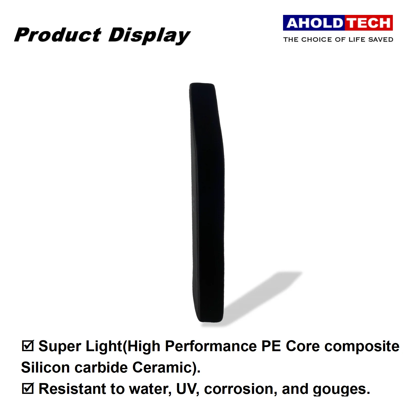 Aholdtech 4SL-STA Silicon carbide ceramics+UHMWPE 10*12inch  IV Hard  Panel  Board Tactical plate