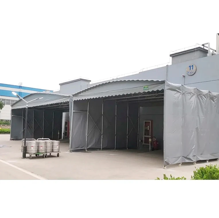 Youya High Quality Push And Pull Folding Garage Carport Warehouse Tent Waterproof Car Wash Tent Movable Parking Tent
