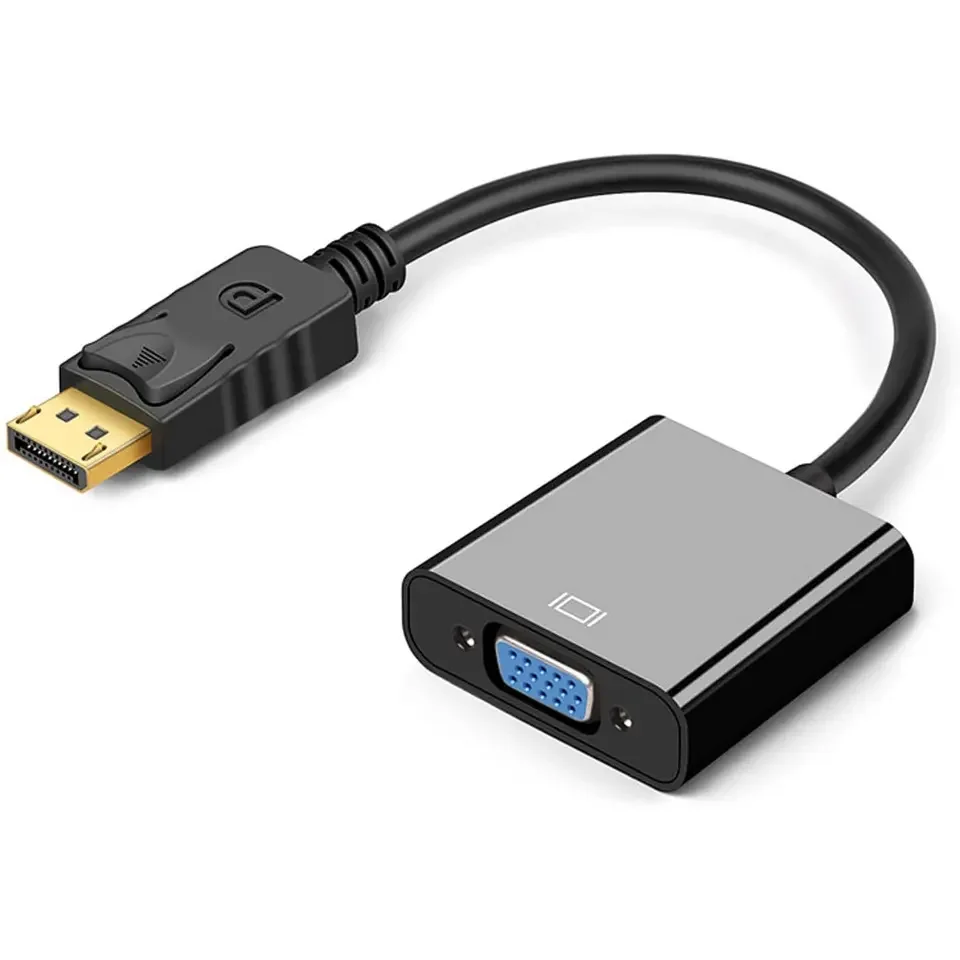 Wholesale cheap price Display port male to vga female converter cable dp to vga cable for HDTV LCD