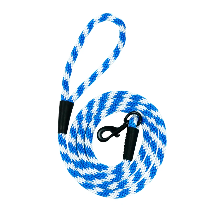 2024 New Eco-Friendly Dog Running Lead Durable XL PP Nylon Polyester Leash Solid Pet Collars Hiking Walking Sustainable Pet