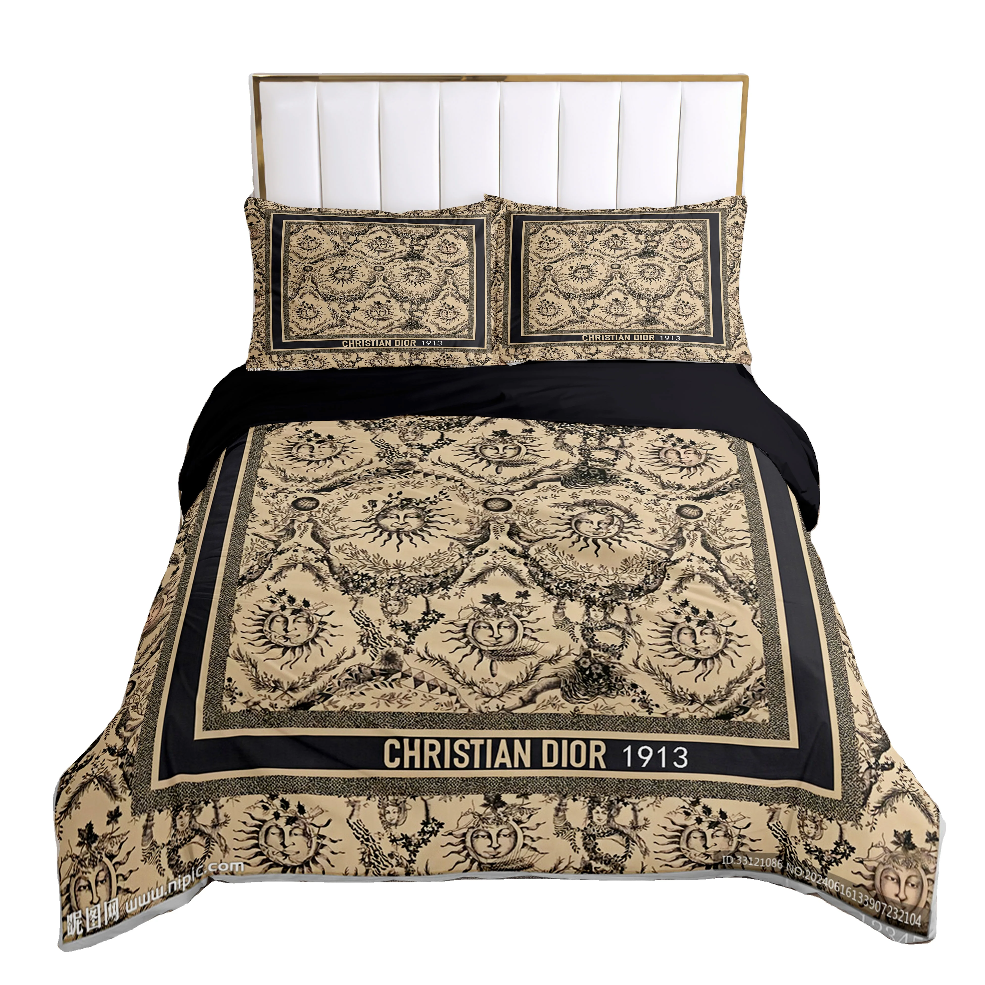 Luxury 3D Duvet Cover Microfiber Bedding Sets Luxury Design 3Pc Printed With Pillow Covers