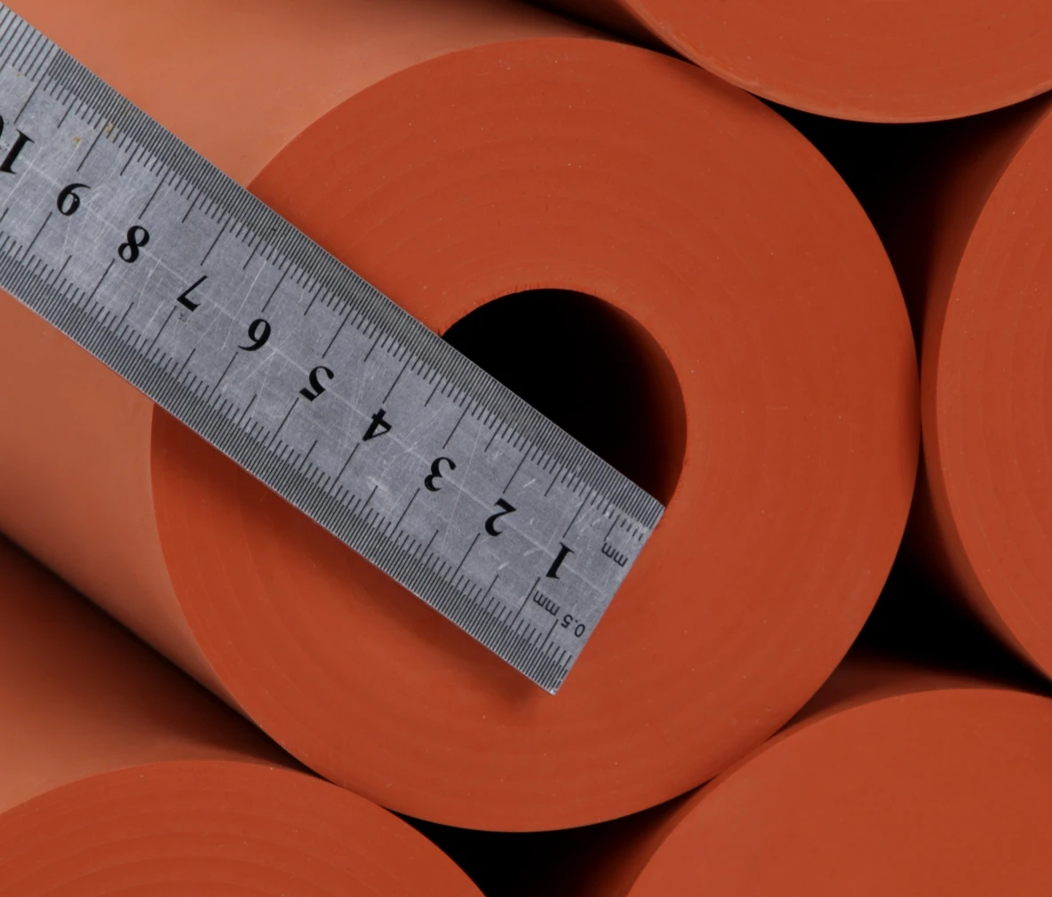 Id 38mm And Od 100mm Silicone Rubber Roller Silica Gel For Heating Transfer Printing