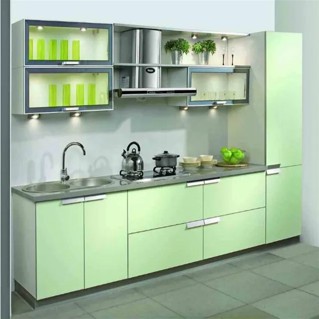 Профессиональный красивый современный набор мебели высокоглянцевый модульный деревянный кухонный шкаф для витрин полка сборки