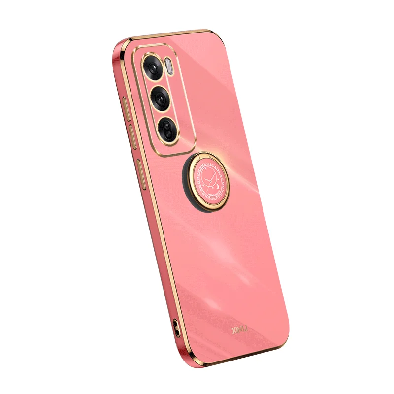 Wholesale Shockproof Plating Soft TPU Phone Case with Stand Holder For OPPO Reno 12 Pro 5G Reno11 A60 4G