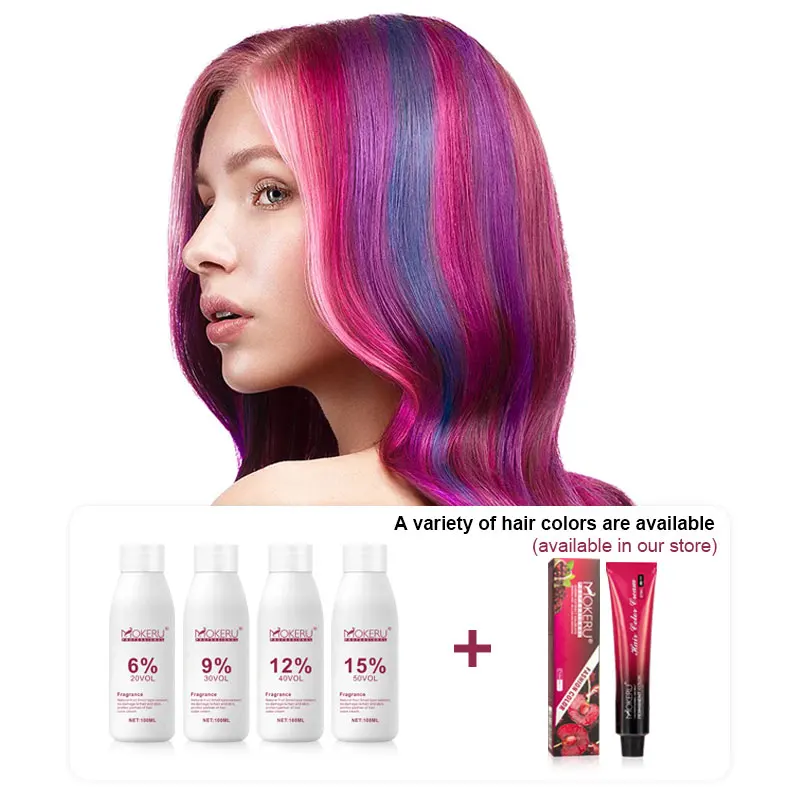 Factory 100ml Professional Salon Hair Dye Peroxide 6% 9% 12% 15%hair Color Developer Hair Oxygen Cream