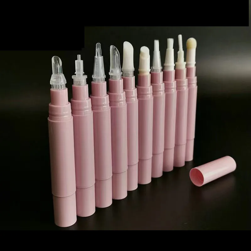 5 ml makeup accessories tube container twist pen brush with pink white clear black color instock