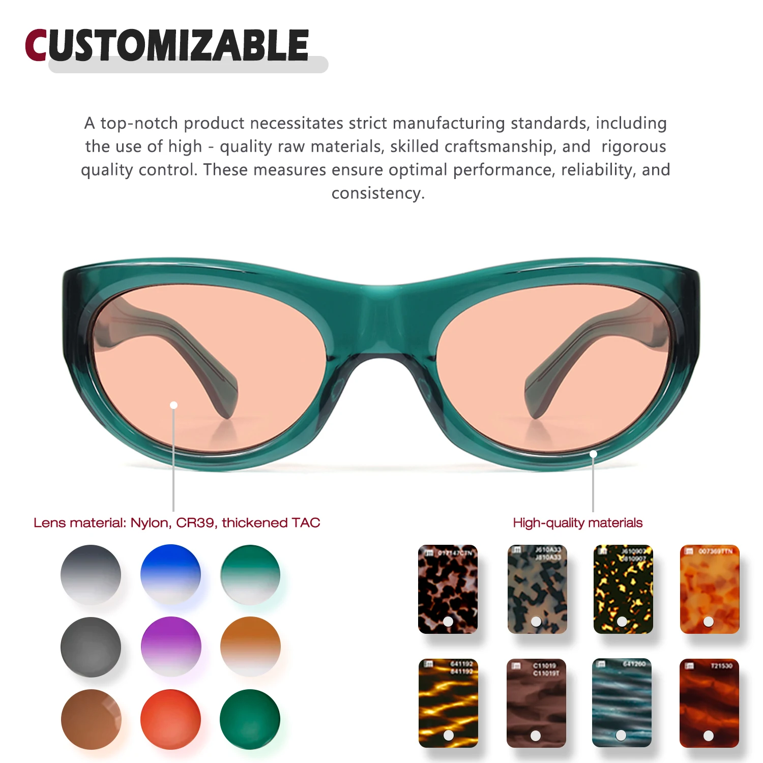 Benyi Factory Customized Logo New Model High Quality Luxury Fashionable Glasses Acetate Polarized Sunglasses For Mens Women
