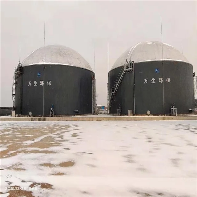 Biogas digester waste treatment plants industrial CSTR for cattle farm biogas electrostation bts
