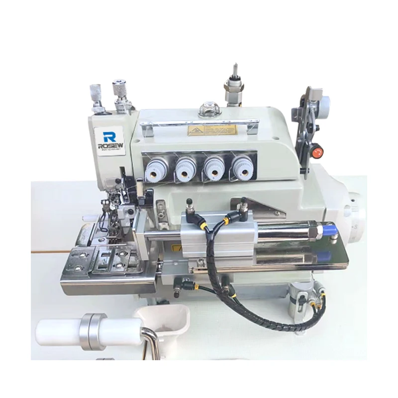 China Supplier GC5114EXT-D-RC Direct Drive 4 Thread Round Collar Attaching Small Cylinder Bed Overlock Sewing Machine Industrial