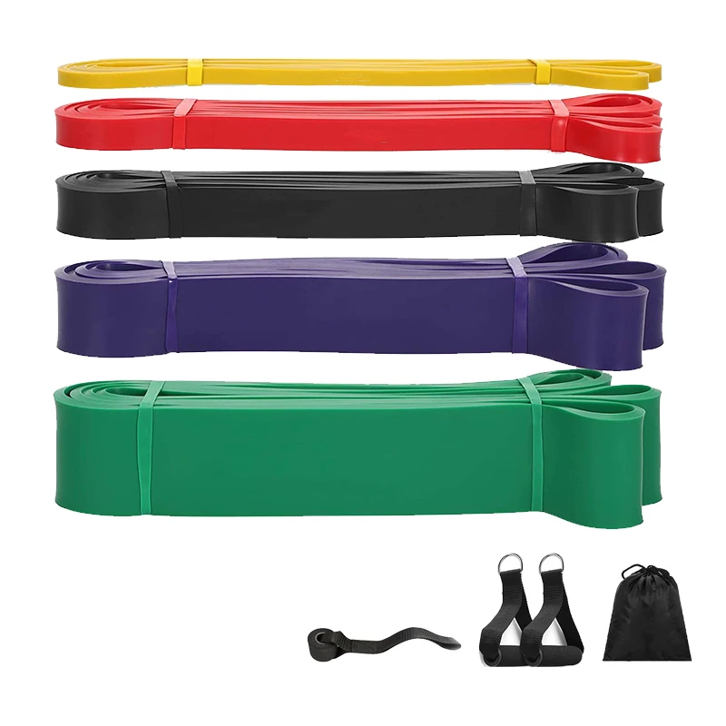 Rubber Resistance Stretching Band Set Workout Pull Up Assist Exercise Fitness Latex Elastic Band for Gym