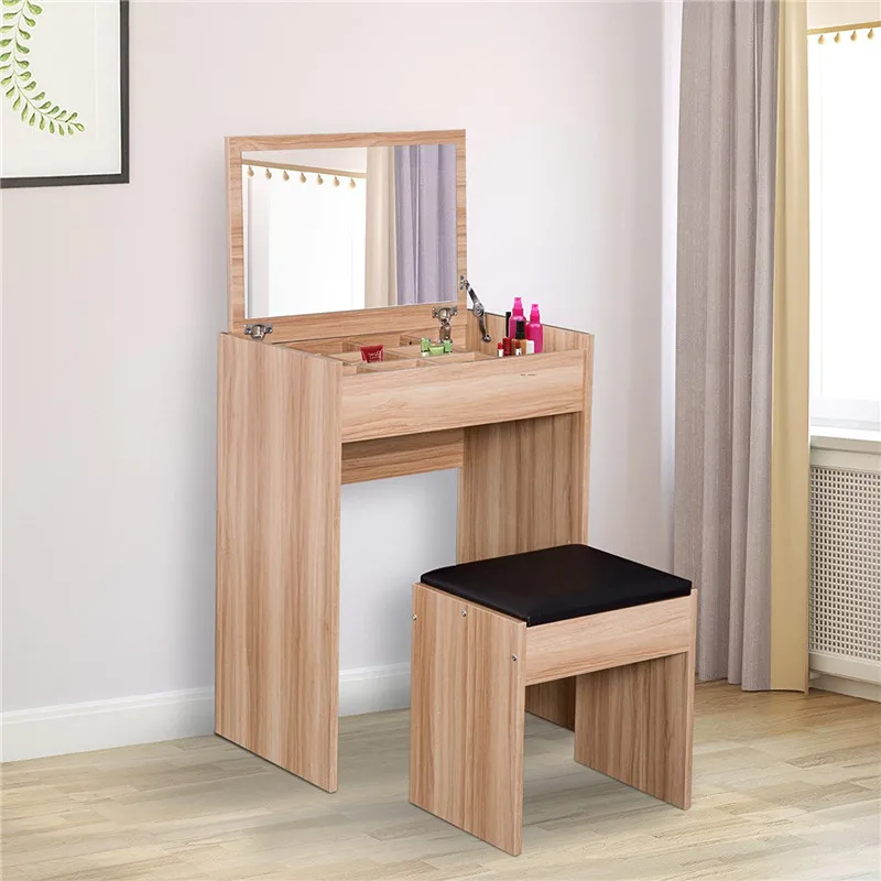 2021 Fashion Minimalist Ladies Free Shipping Blue Single European Metal Luxury Royal Dressing Table