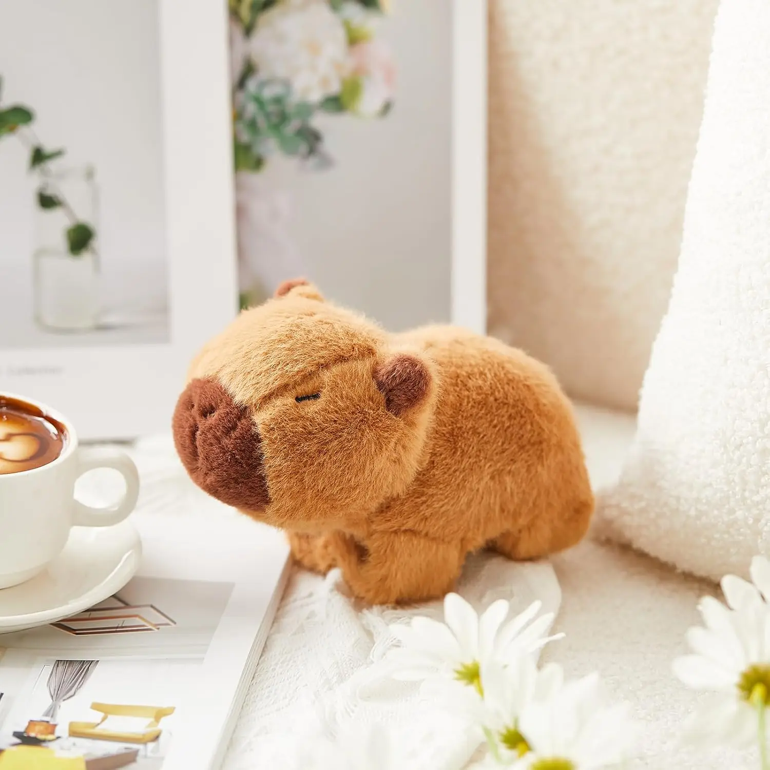 Stuffed Animal Capybara Huggers Slap Bracelets Wristband Interactive Plush Toy Slap Band for Birthday Party