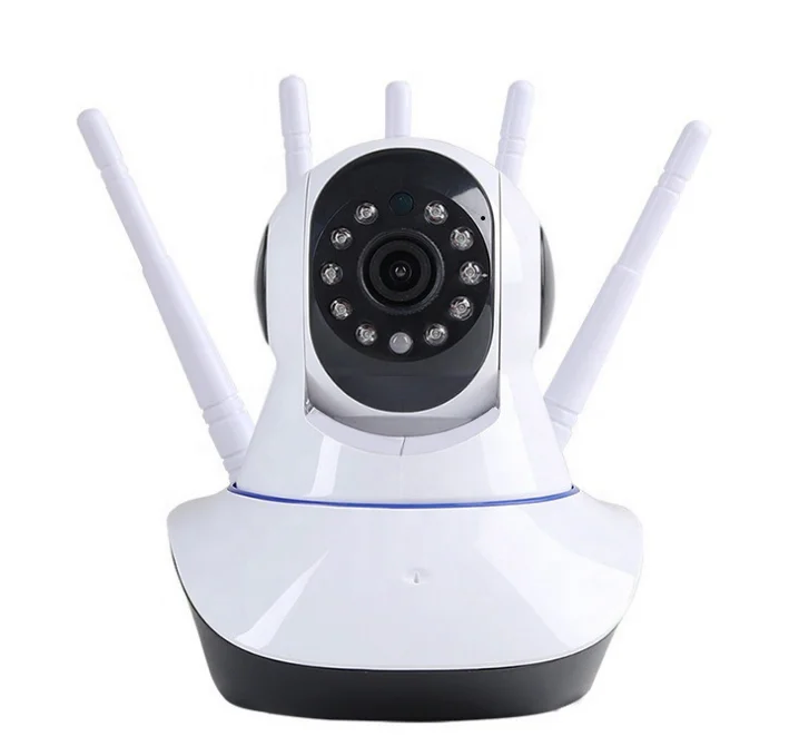 New wireless wifi baldheaded strong head shaking machine HD night vision camera panoramic two-way intercom security camera