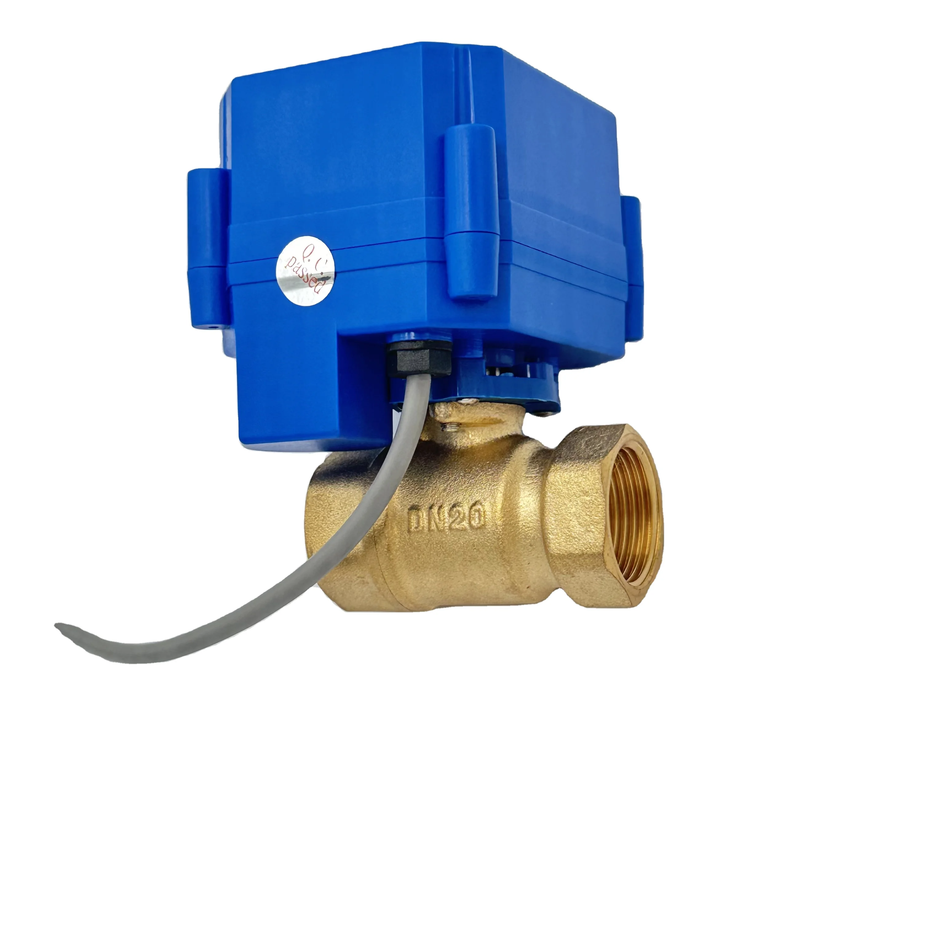 OEM Customizable Brass Electric Actuator Ball Valve Manual and Electric Control Valve 1/2in for Water/Gas/Oil Application DN15