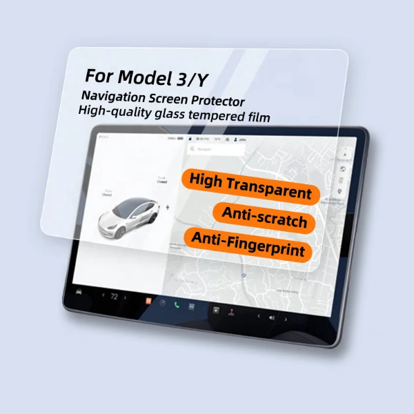 Защитная пленка для экрана Tesla 9H HD, защита экрана навигации автомобиля, закаленное стекло, защитная пленка для экрана Tesla Model 3