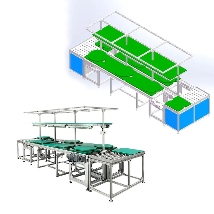 Hot Sale Wholesale Automatic Double Speed Chain Conveyor Workbench Assembly Belt Line Double-speed Chain Conveyor