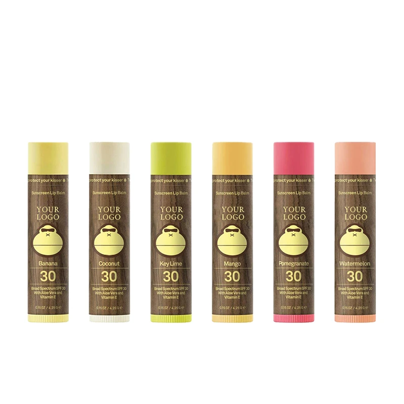 Private Label Custom Pink Honey Organic Tinted Lip Gloss Spf15 Spf30 Sunscreen Lip Balm Stick