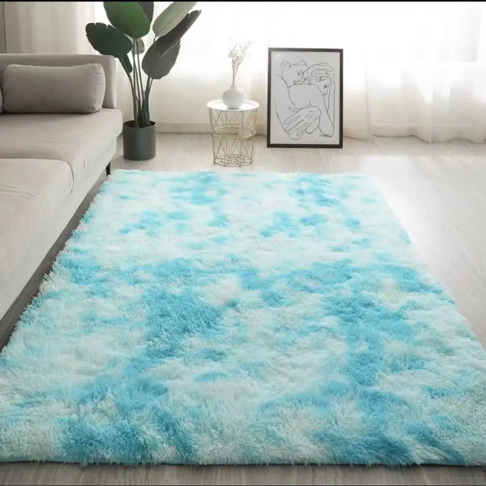 Custom Anycolor White Puffy Living Room Bedsied Fluffy Shaggy Carpet And Rugs Fur Floor Mat Fluffy Carpets for Bedrooms