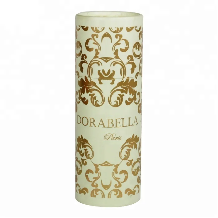 Biodegradable Low MOQ Luxury Gold Foil Paper Towel Tubes Custom Round Tea Food Tube Packaging Boxes Foundation Stick Tube Box