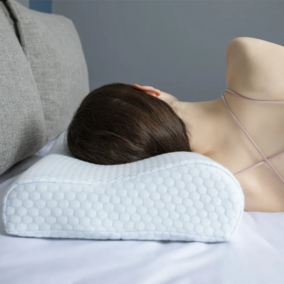 OEM High and Low Support Orthopedic Contour Cervical Bamboo Memory Foam Pillow