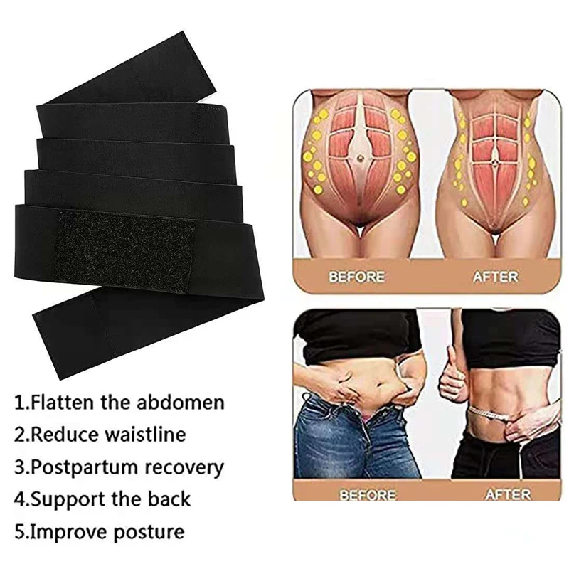 Body Shaper Polyester Trimmers Tummy Trimmer Bandage Wrap Waist Trainer Waist Wrap Band