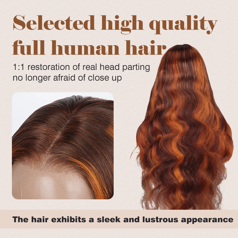 Europe and the United States Sell Mixed Color Lace Wig Human Hair Long Curly Hair for Daily Life