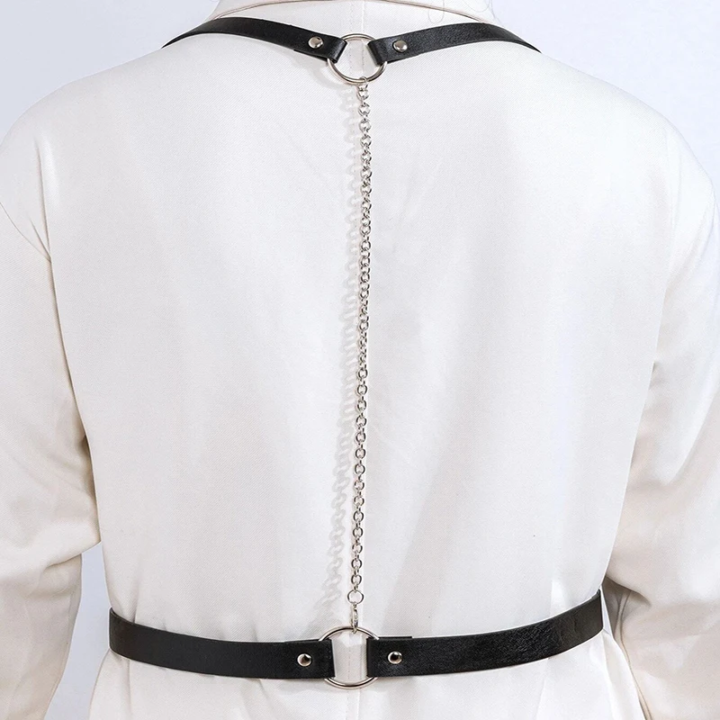 Metal Square Bucklewomens Harness Shirt Belts Simple Leather Harness Belt Female Fashion Belt With Strap