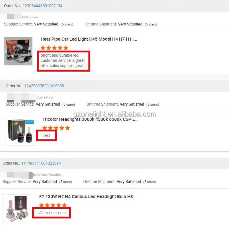 comments from buyer 