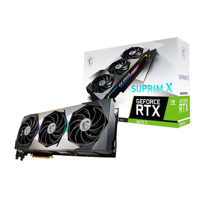Wholesale Brand New MSI GeForce RTX 3070 Ti SUPRIM X 8G LHR Graphics Card 3070ti For Gaming GPU Video Cards
