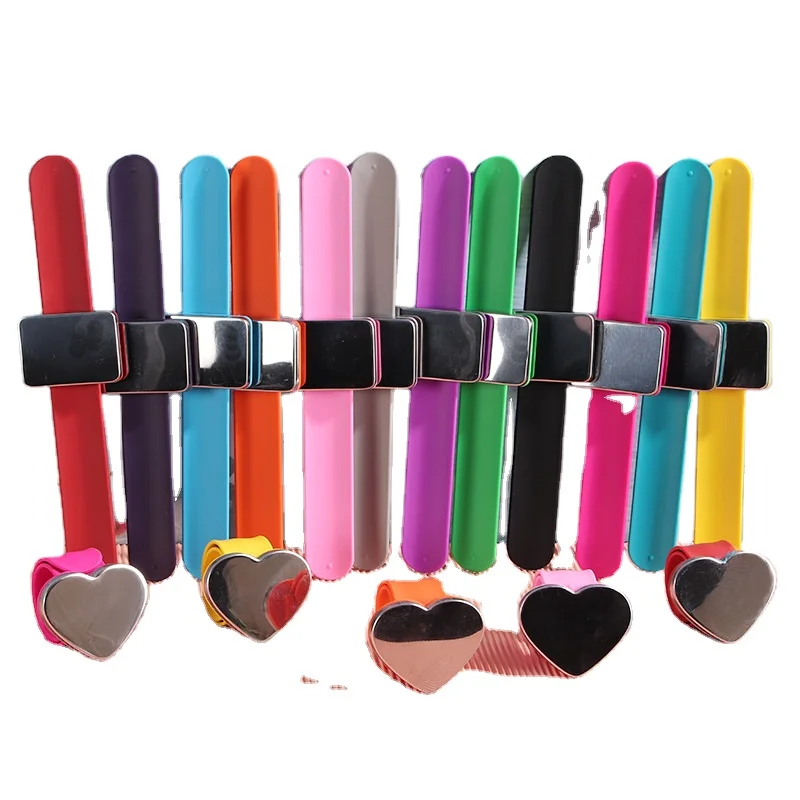 Hairpin Holder Silica Gel Braid Band Square Magnetic Wristband Bracelet Silicone
