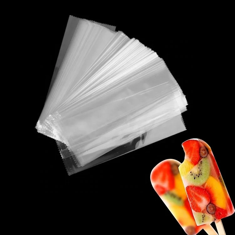 in stock Fast Delivery high transparent back sealed Ice Cream Popsicle  Bags ice pop bag