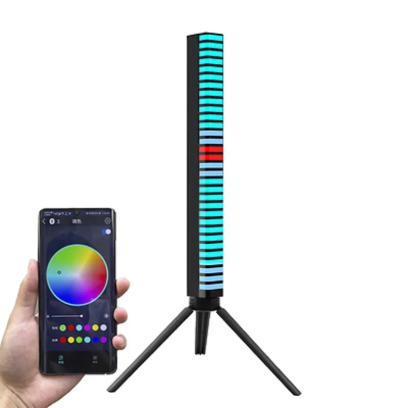 Amazon New Voice-Activated 3D RGB Music Led Car Atmosphere Lamp Ambient Light Sound Control Pickup Rhythm Light