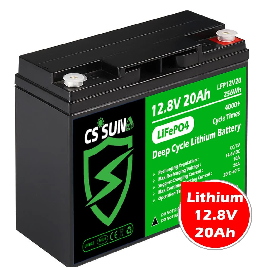 CSSUN 12V20Ah литий-ионный аккумулятор с длительным сроком службы для ltx солнечной панели AGM поставка Гуандун Шэньчжэнь