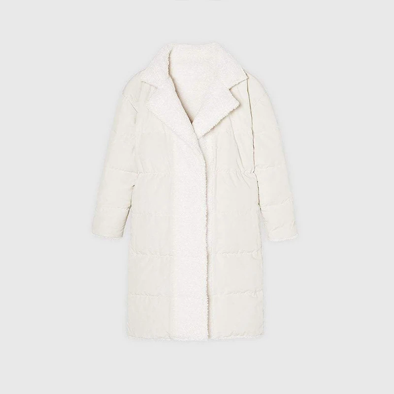 2022 Bubble Ladies Cotton Padded Oem Custom Logo Long Borg Longline Women Winter Oversized Coat Longline Puffer Jackets