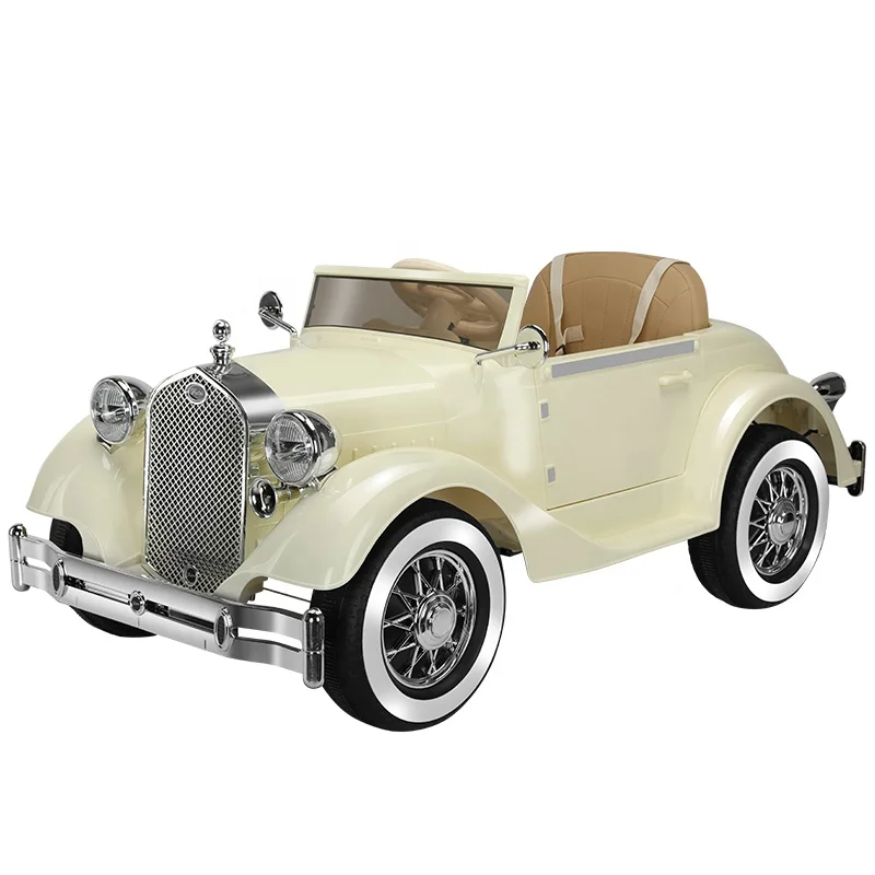 2023 New Model  Kids Vintage car Electric Car  Drive Double Door Cool 4 Wheel Design Electric Toy Car