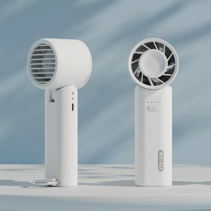 Factory Direct Wholesale Portable Mini Charging Fan Multi-Function Air Cooling Handheld Fan 4 Speed Folding Mini Hand Fan