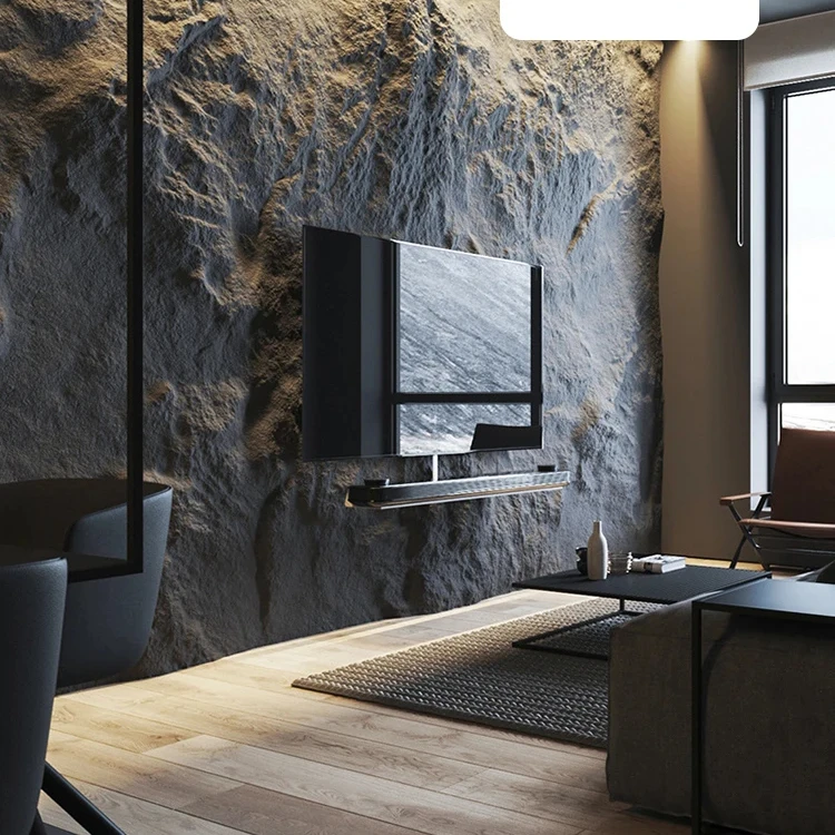 cladding exterior wall stone for home decoration Artificial Stone For Apartment 3D artificial wall panels PU Stone panel