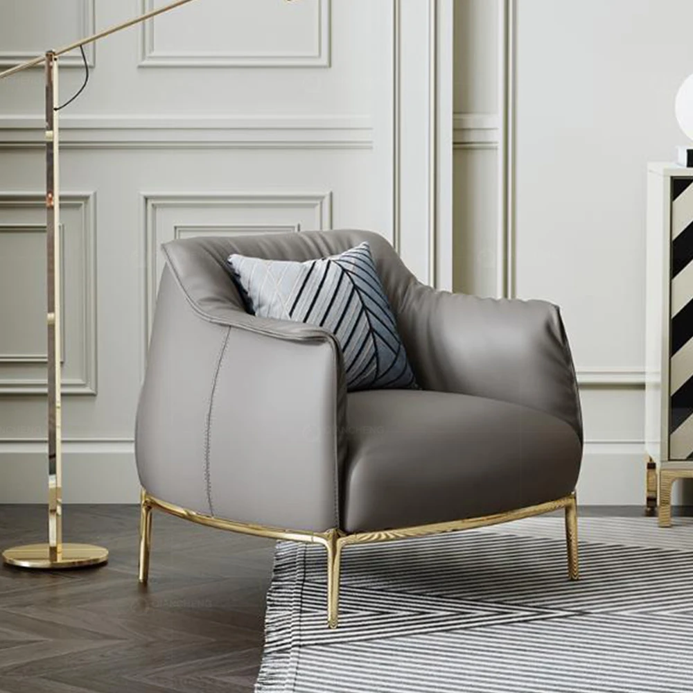 Modern single sofa chair high quality soft leather sofa chair lazy boy soda chair